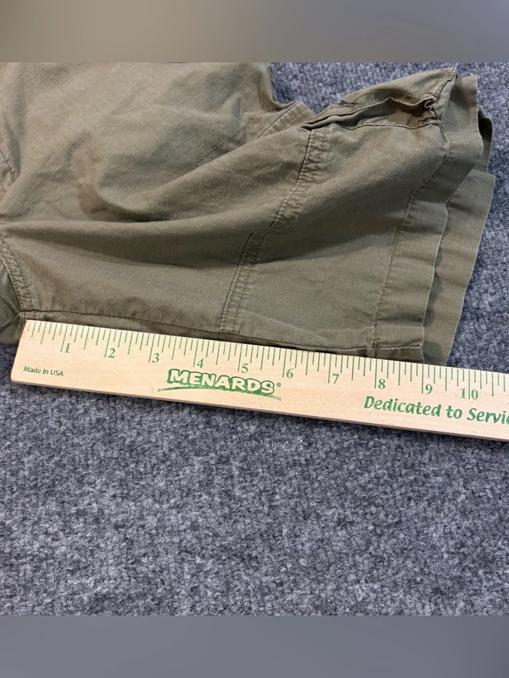 Polo Ralph Lauren Boys 12 Cargo Shorts Green Ripstop Mountain Div RL-65 Patch